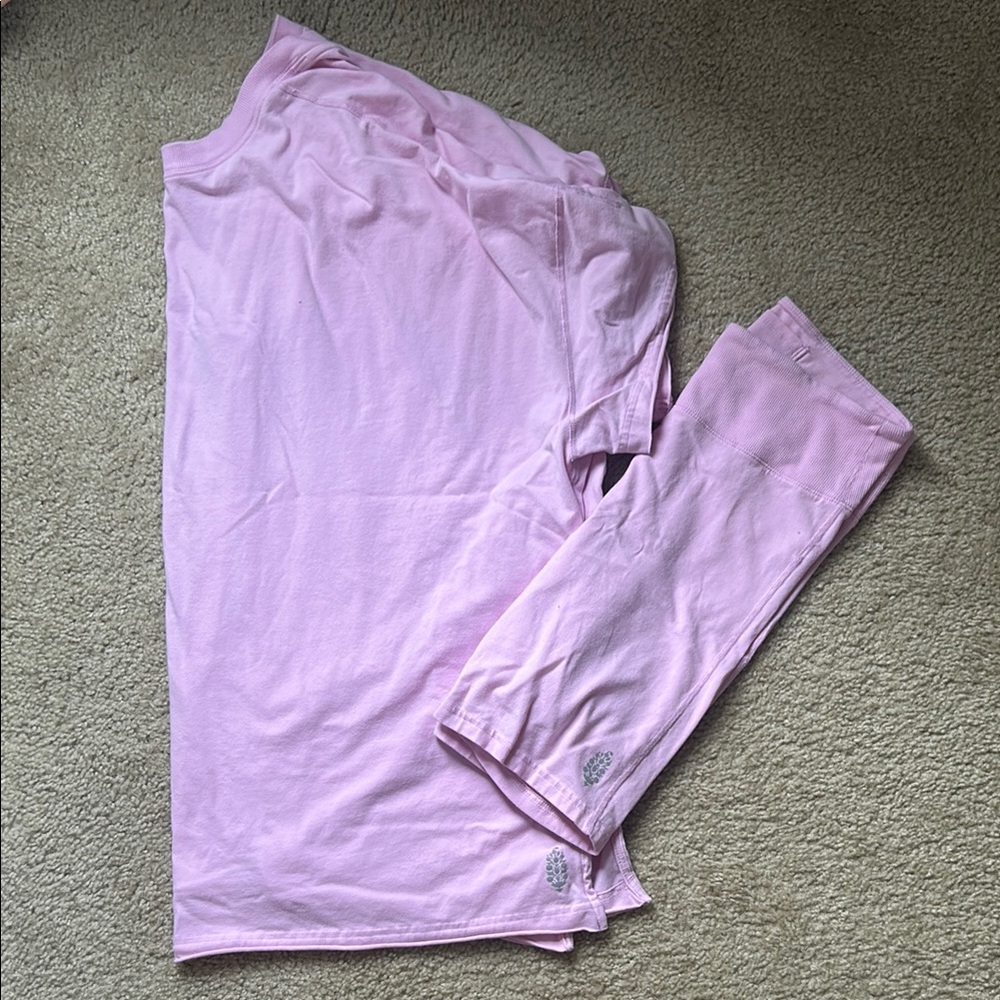 Pink free people hot shot set